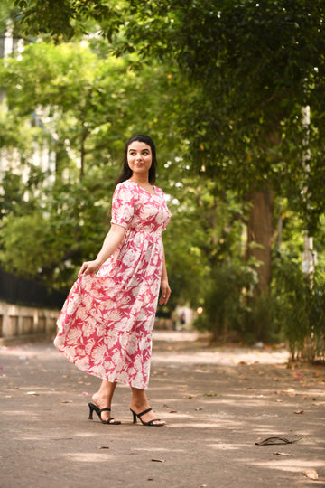 Xoomlady presents new casual wear midi dress for women