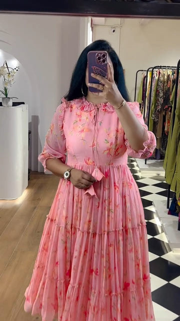 Xoomlady Presents Azure bloom dress.