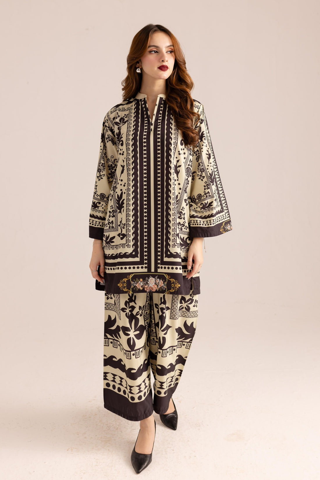 XOOMLADY Present Printed Crepe Set